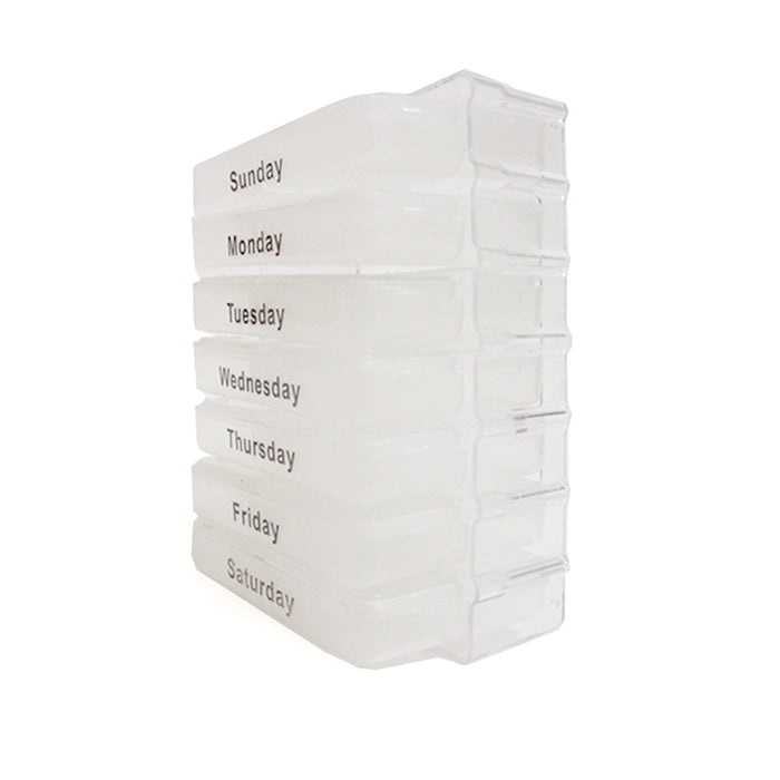 7 Day Pill Box Organizer Weekly Medicine Storage Container Vitamins Travel Case