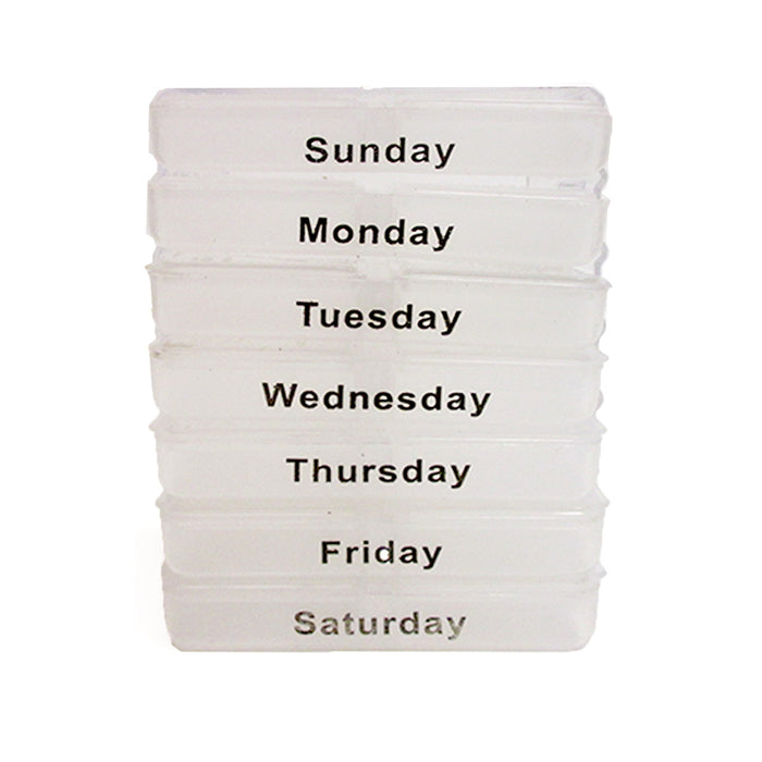 7 Day Pill Box Organizer Weekly Medicine Storage Container Vitamins Travel Case