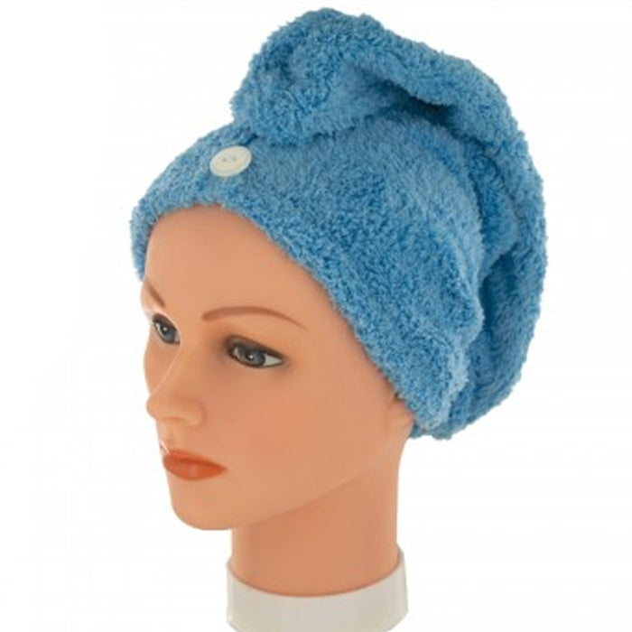 2 Turban Wrap Hair Drying Towel Bath Spa Head Cap Dryer Twist Dry Shower