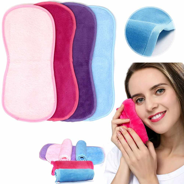 2 Pack Makeup Remover Cloths Makeup Removal Face Cleansing Reusable Pads Clean