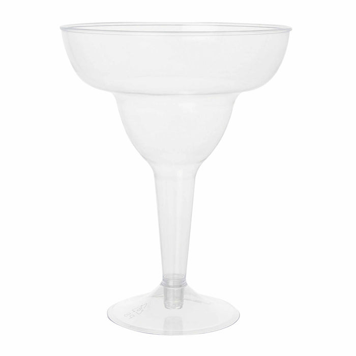 24 Disposable Margarita Glasses Plastic Cocktail Event Party Wine Daiquiri Glass