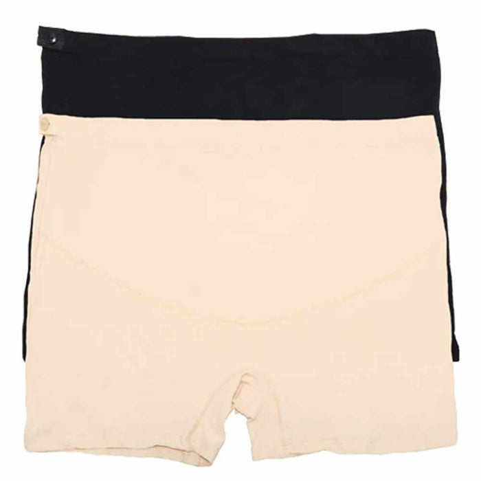 2 Pc Tummy Support Cotton Maternity Shorts Over Bump Pregnancy Underwear L/XL