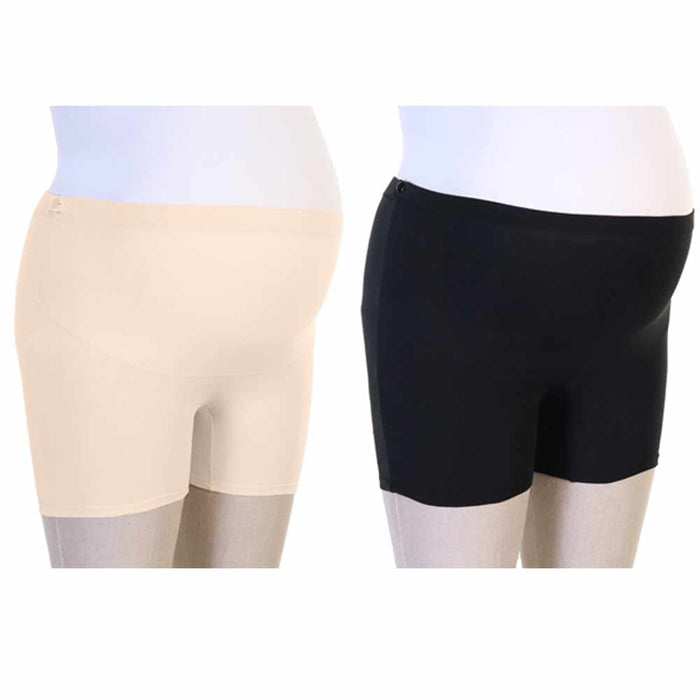 2 Pc Tummy Support Cotton Maternity Shorts Over Bump Pregnancy Underwear L/XL