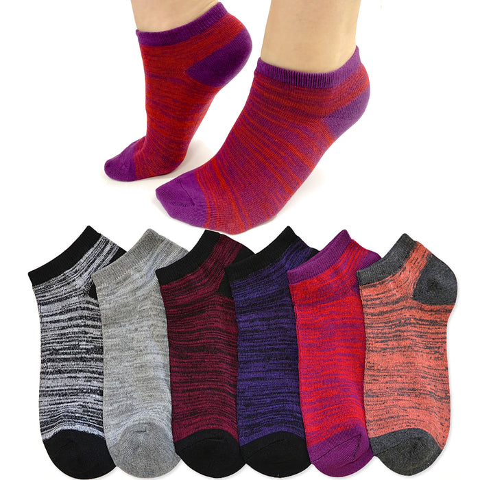 6 Pairs Low Cut Breathable Ankle Classic Athletic Sport Running Socks Size 9-11