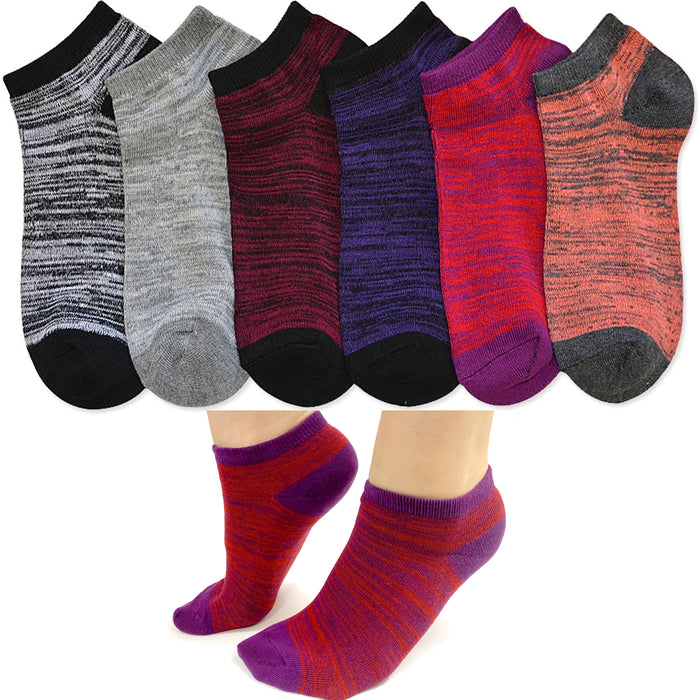 6 Pairs Low Cut Breathable Ankle Classic Athletic Sport Running Socks Size 9-11