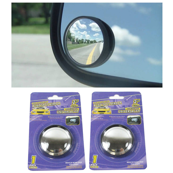 2 Pcs Blind Spot Mirror Universal Wide Angle Convex Rear Side View Car Truck 2