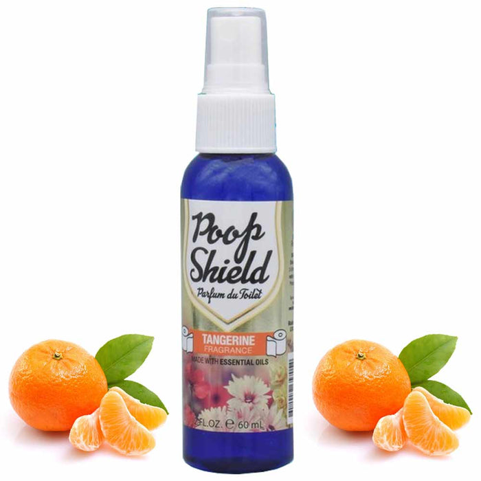 3 Tangerine Poop Spray Toilet Deodorizer Urine Odor Eliminator Travel 2oz Bottle