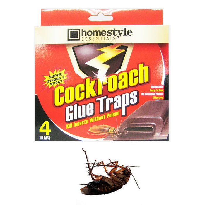 24 Roach Glue Traps Board Pest Insect Rodent Bugs Killer Control Cockroach Catch