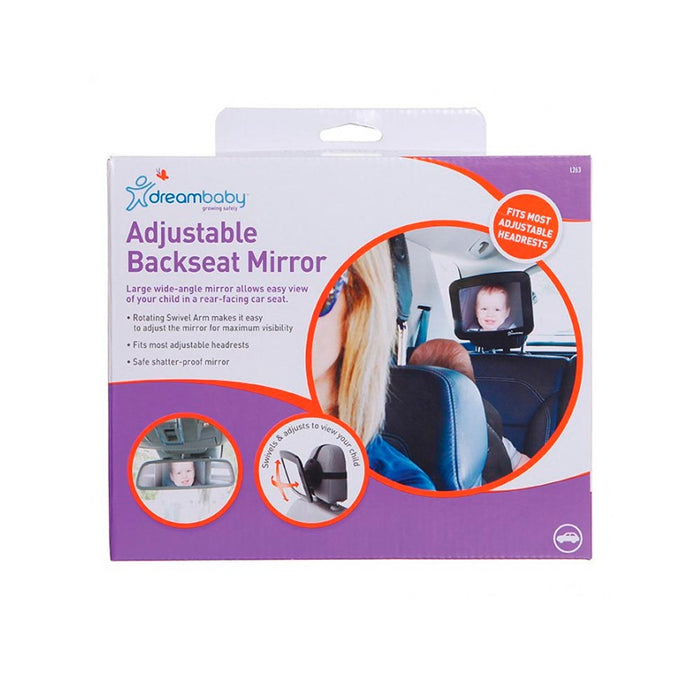 Dreambaby Back Seat Mirror Adjustable Rear Facing View Baby Child Infant Car New