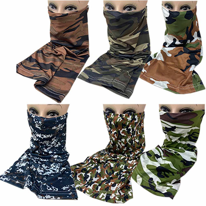 1 Pc Camo Cooling Neck Gaiter Face Scarf Sun Shield Balaclava Bandana Headband