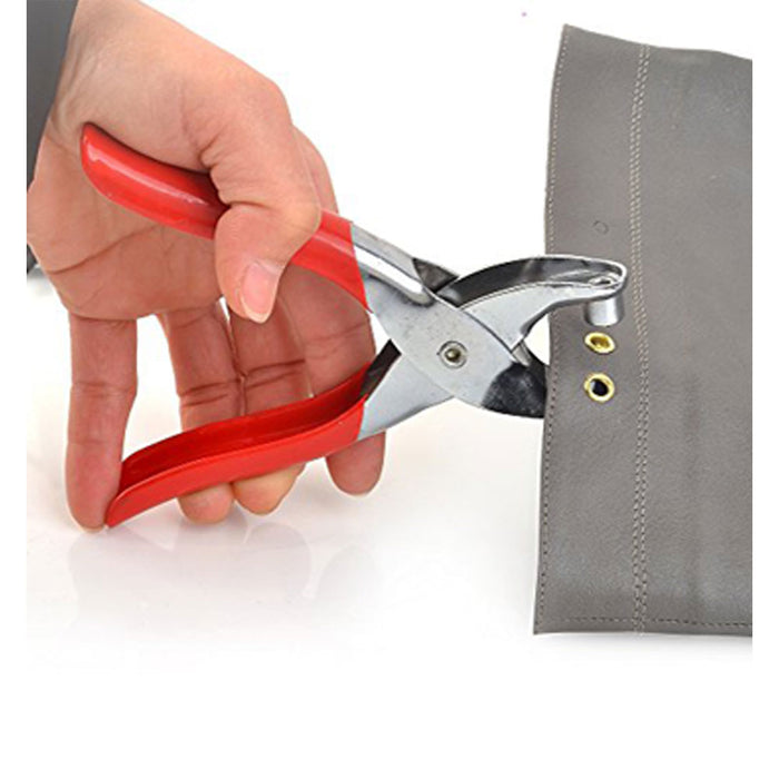 1set Eyelet Fixing Cloth Leather Belt Shoe Hole Punch Pliers Sewing To