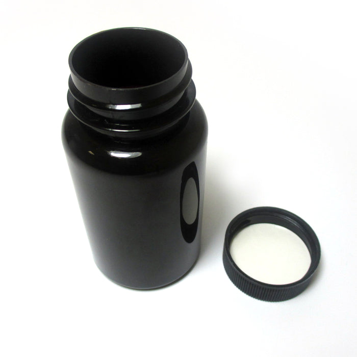 2 Empty Plastic Pill Bottles Medicine Container Vitamin Case Capsule Drug Holder