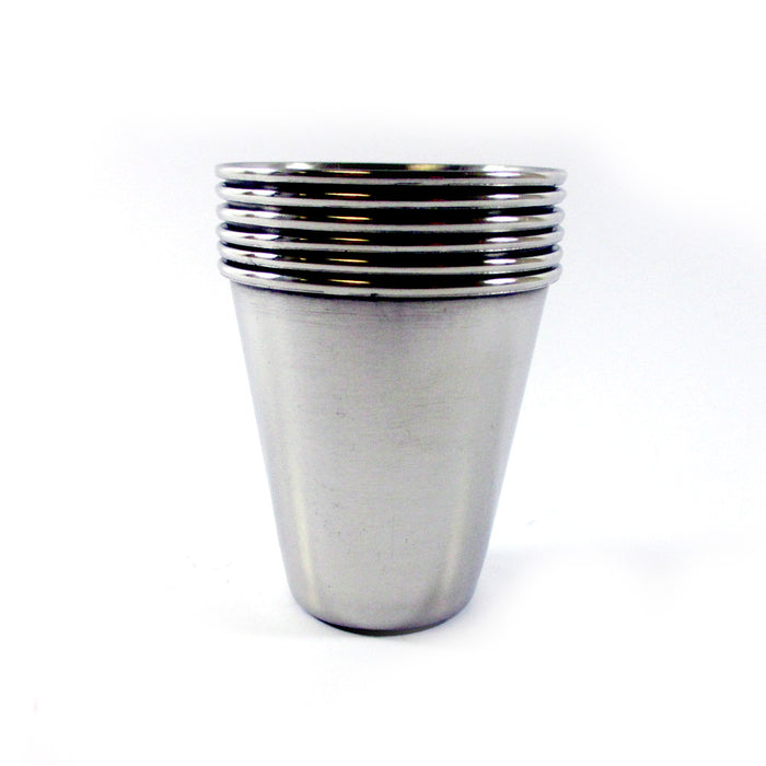 12 Pc Stainless Steel Shot Glass Set 2 Oz Cup Bar Drinking Shots Party Bartender