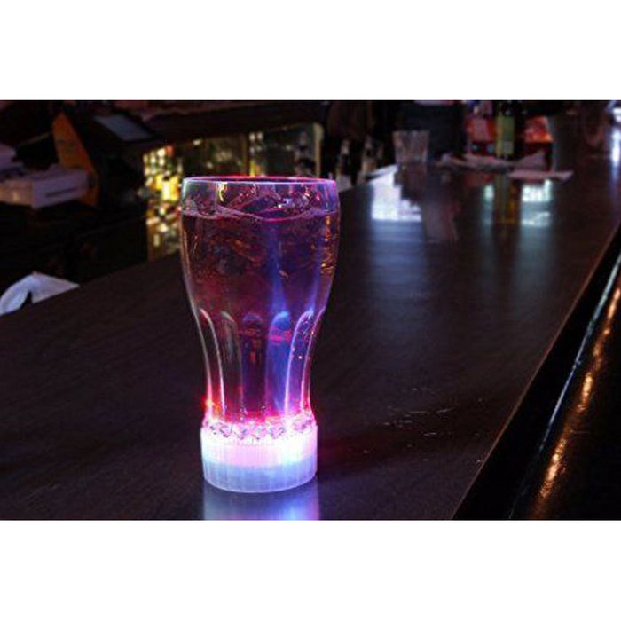 1 Flashing Drinking Cup LED Light Up Shot Bar Club Party Beer Drink Glass 11oz