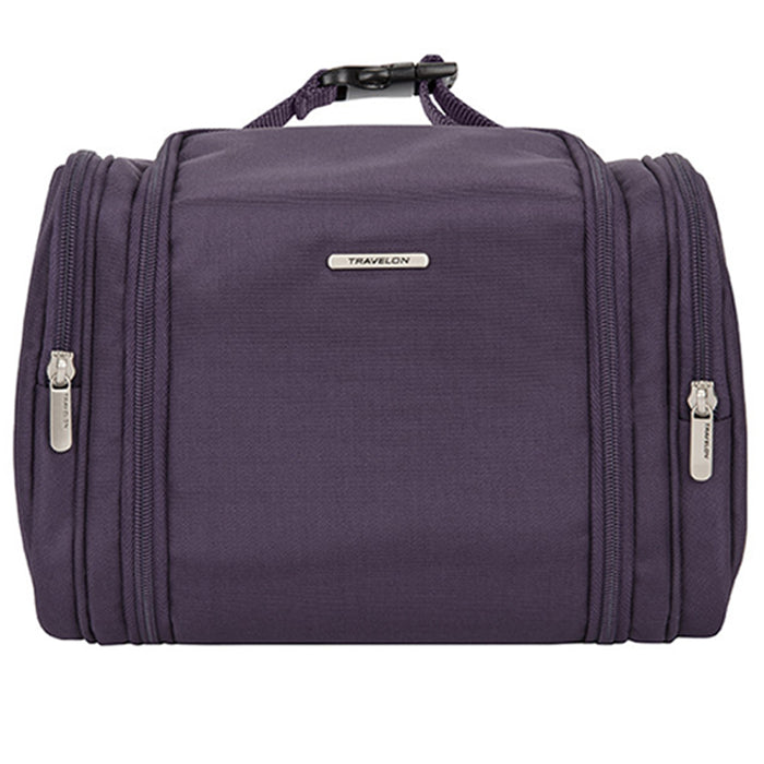 Travelon Anti-Theft Hanging Toiletry Bag Kit RFID Blocking Travel Organizer Plum