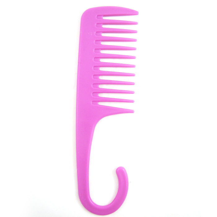 3 x Shower Comb Hair Wide Tooth Wet Gently Detangles Thick Long Durable Shower !