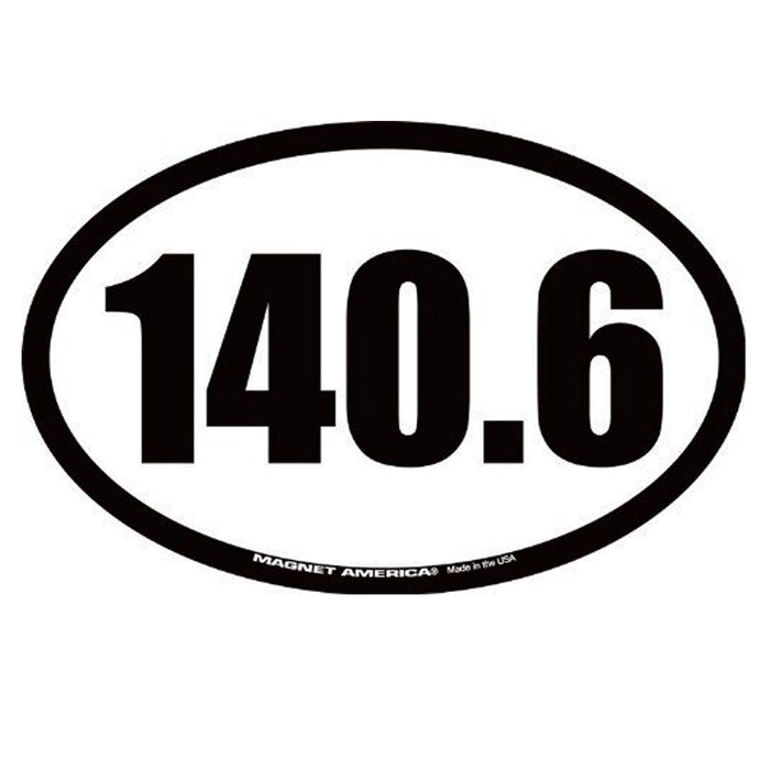 140.6 Triathlon Magnet Decal Car Runner Marathon Run Jog Bike Race Swim Man Gift