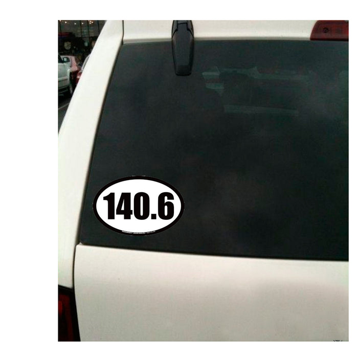 140.6 Triathlon Magnet Decal Car Runner Marathon Run Jog Bike Race Swim Man Gift