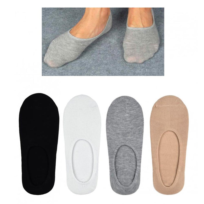 3 Mens Loafer Foot Cover Ankle Socks Invisible Boat Liner Low Cut Footies 10-13