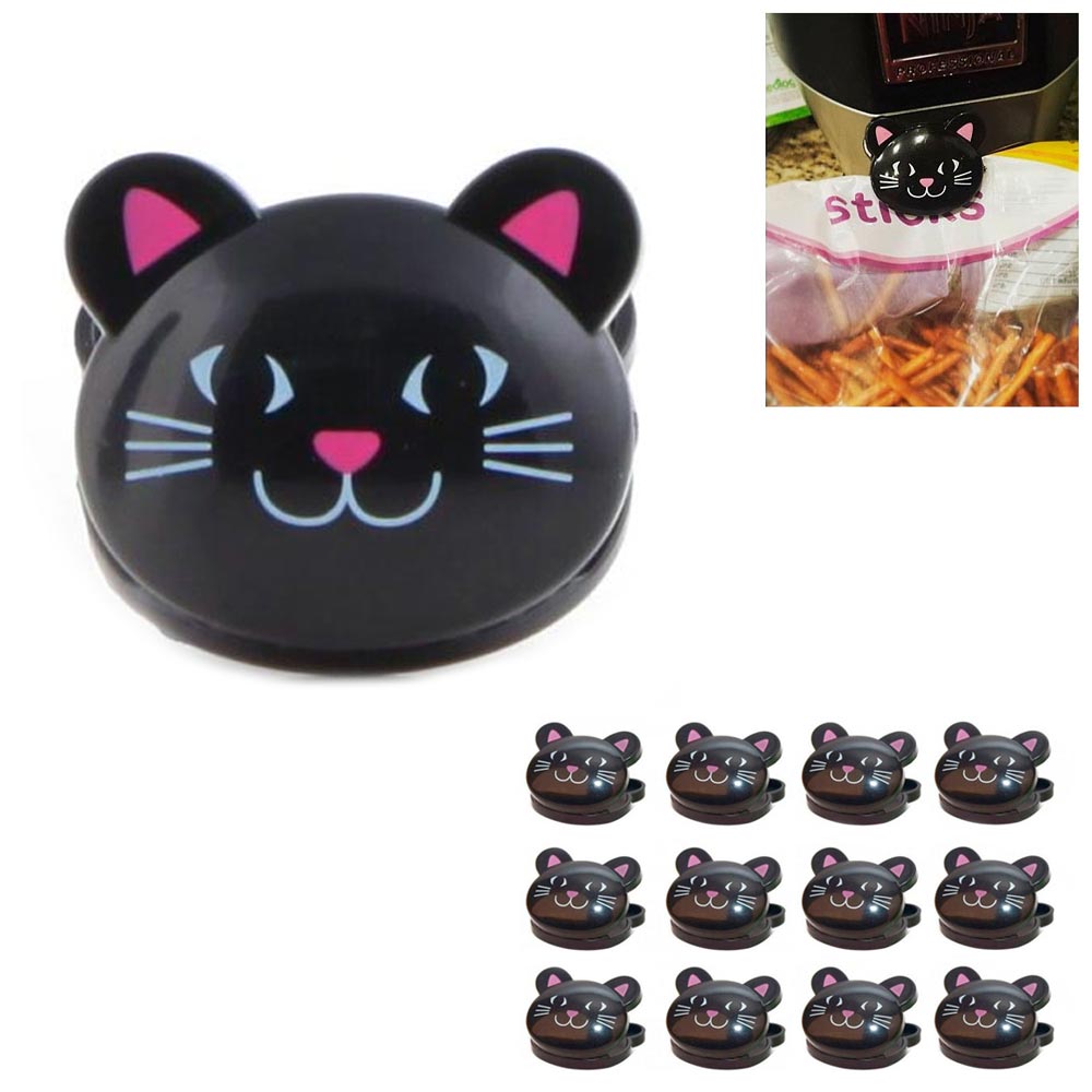 6 Kikkerland Cat Bag Clips Kitten Sealing Chips Food Storage Seal Kitc —  AllTopBargains