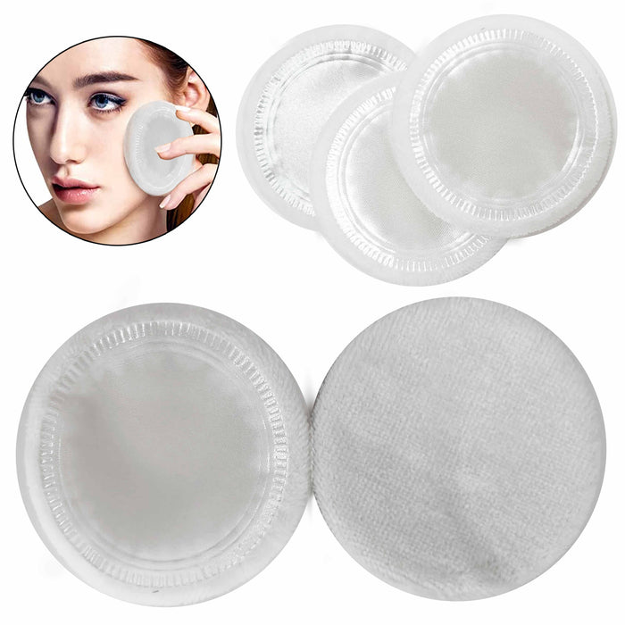 12 Round Powder Puff Velour Beauty Pad Foundation Blending Makeup Flawless Blend