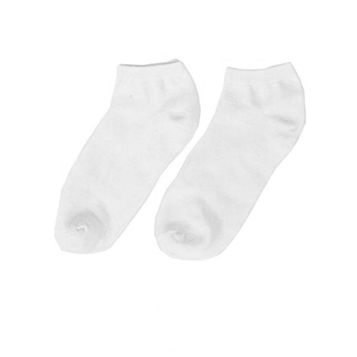 12 Pairs Womens Ankle Socks Low Cut Fit Crew Size 6-8 Sports White Footies