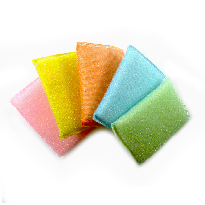 5 Quick Scrubbers Multipurpose Sponge Kitchen Cleaning Scratch Free Durable Pad