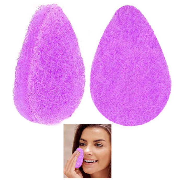 48 Pc Exfoliating Facial Sponges Lavender Essential Oil Face Cleansing Buff Pads