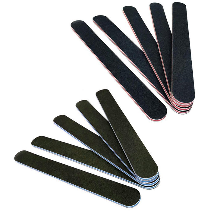 20 Pcs Nail File Round Buffer Emery Board Professional Acrylic Sanding Manicure