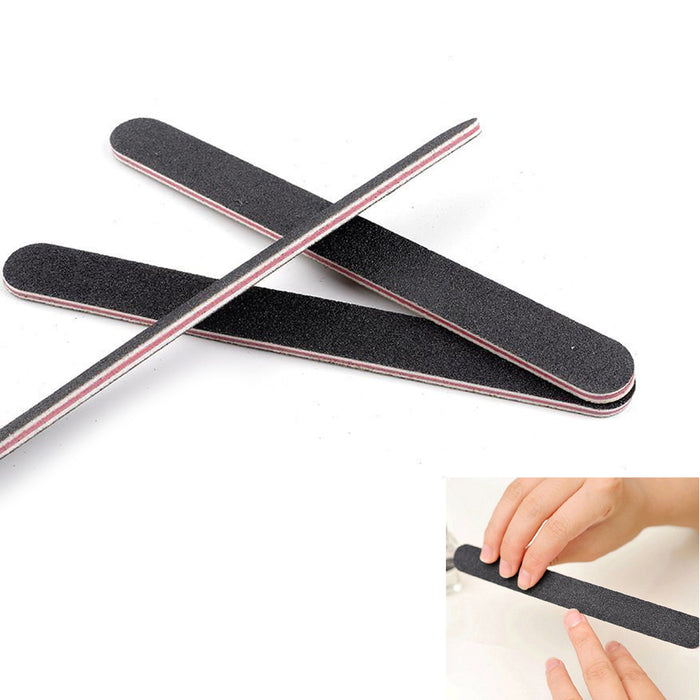 20 Pcs Nail File Round Buffer Emery Board Professional Acrylic Sanding Manicure