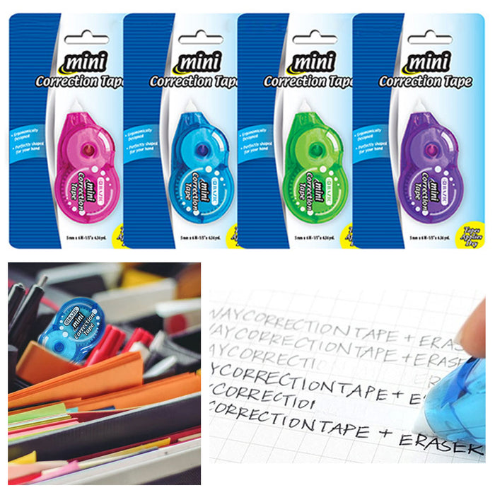 20 Pack White Ink Out Correction Tape Eraser Proof Office School Paper Erase