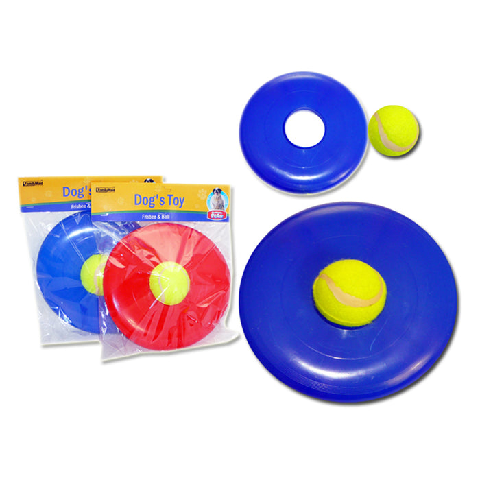 Dog Toy Flying Disc Tennis Ball Sport Disc Pet Park Outdoor Play Camping Beach