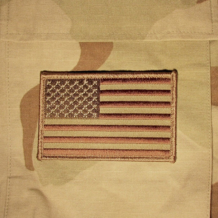 1 USA AMERICAN FLAG TACTICAL US MORALE MILITARY DESERT FASTEN PATCH EMBLEM