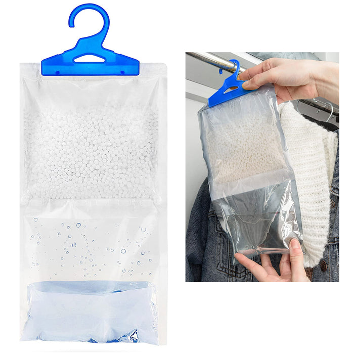 2 X Hanging Bag Moisture Absorber Closet Dehumidifier Fresh Scent Damp Trap