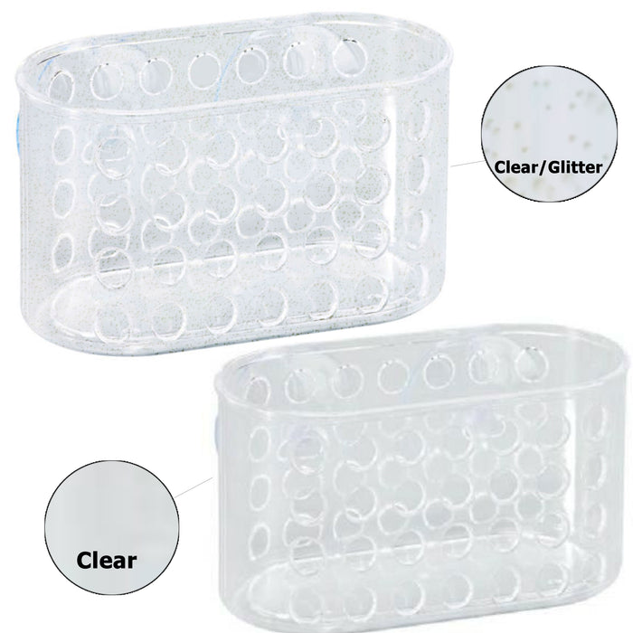 2 X Shower Caddy Bath Bathroom Organizer Storage Basket Soap Holder Suction Cups