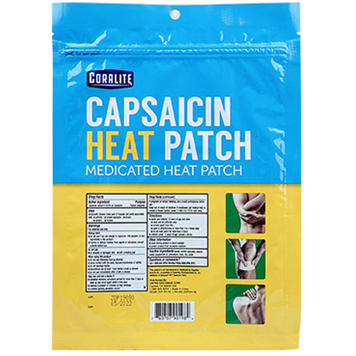 16 Capsaicin Heat Patches Topical Analgesic Medicated Back Arthritis Pain Relief