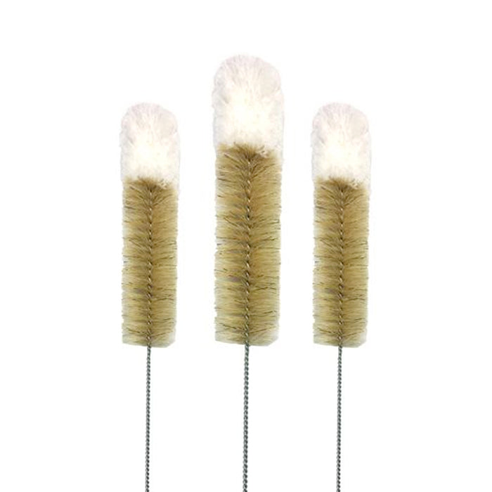 3pc Wire Tube Brushes Duster Cleaner Brush Set Soft Tip Bird Feeder Cleaning Kit