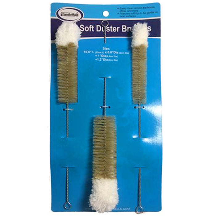 3pc Wire Tube Brushes Duster Cleaner Brush Set Soft Tip Bird Feeder Cleaning Kit