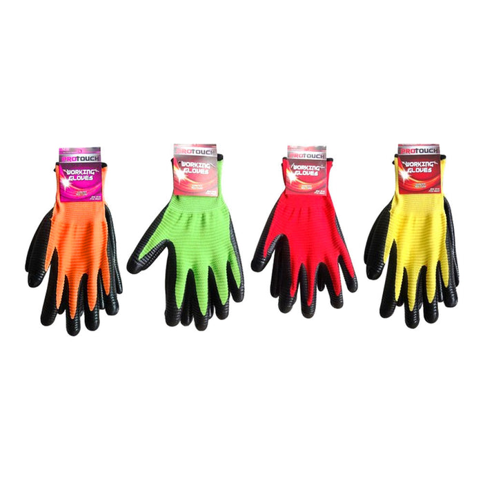 6 Pairs Safety Work Gloves Cut Resistant Nitrile Coated Heavy Duty Super Grip