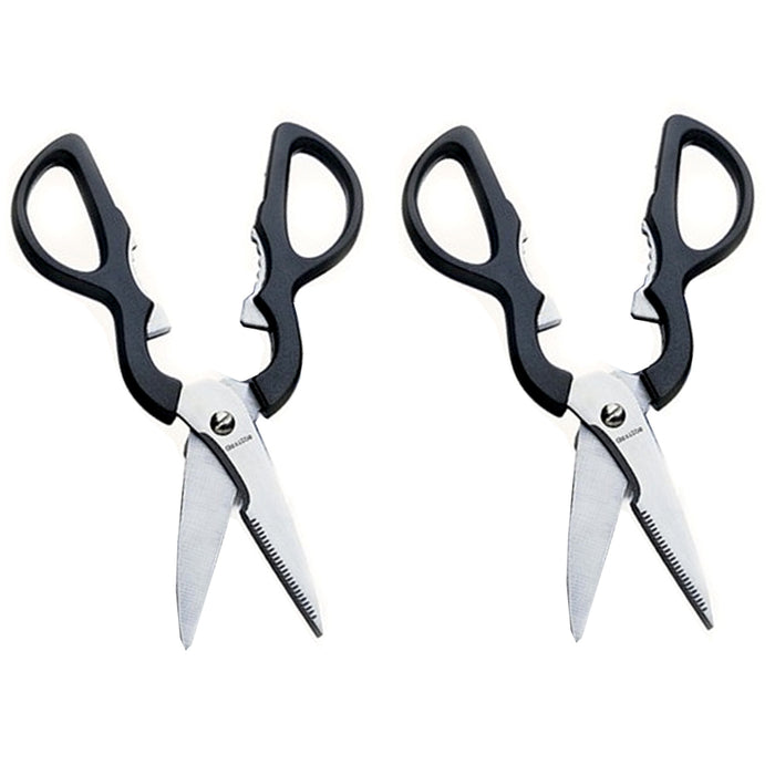 2 X 8 Kitchen Shears Scissors Meat Poultry Herbs Food Stainless Steel Blades