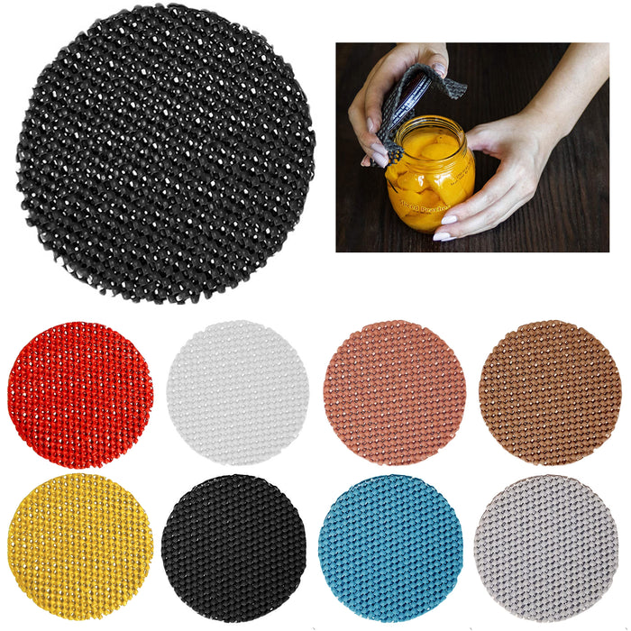 5 Pc Round Multi-Purpose Grip Pads Bottle Openers Non Slip No Skid Mat Twist Jar