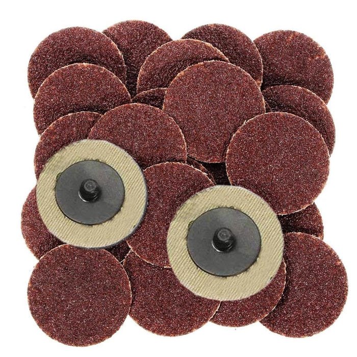 50 Sanding Discs 2" Type R Roll Lock Abrasives Surface Die Grinder Polish Finish