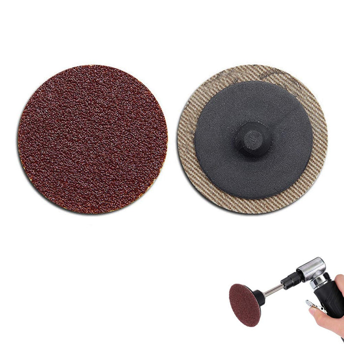 50 Sanding Discs 2" Type R Roll Lock Abrasives Surface Die Grinder Polish Finish