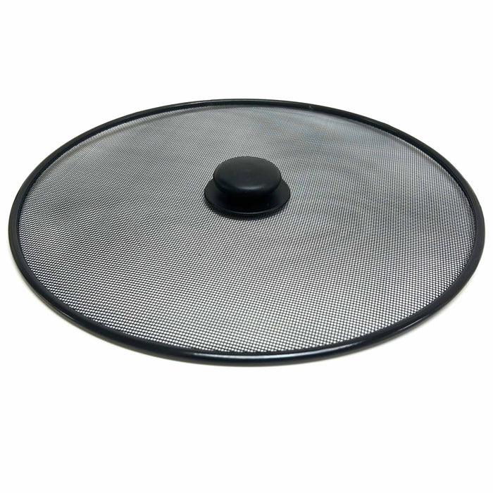 1 Mesh Splatter Screen Frying Pan Lid Cover 11" Popping Grease Guard Shield Knob