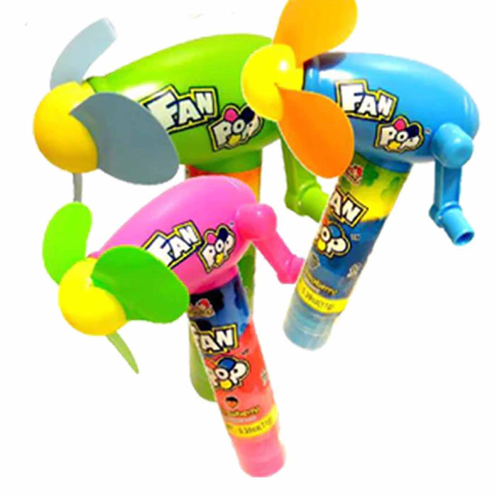 12 Pc Kidsmania Fan Pop Lollipops Candy Filled Fans Sucker Kids Party Favors