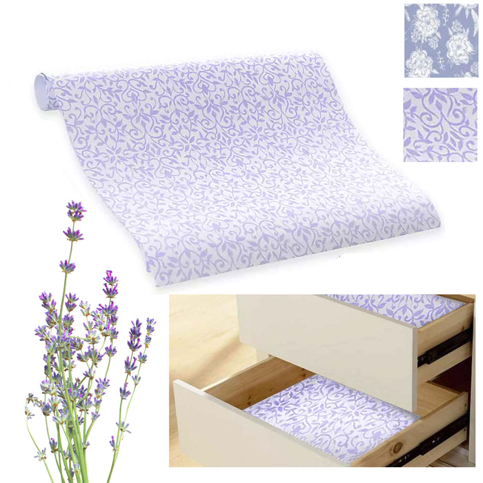 24 Sheets Drawer Liners Lavender Scented Paper Shelf Cover Decorations 18" X 24"