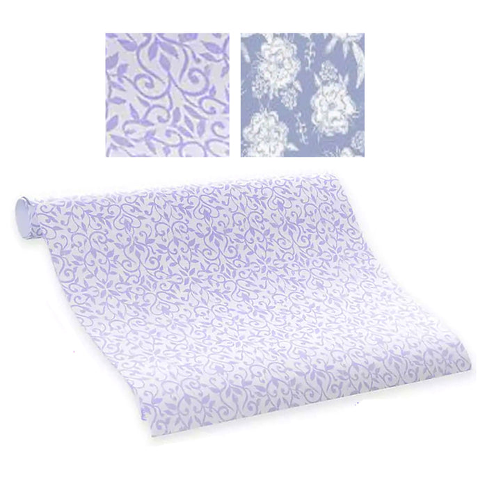 48 Sheets Lavender Scented Drawer Liners Shelf Paper Cover Decor Floral 18"X24"