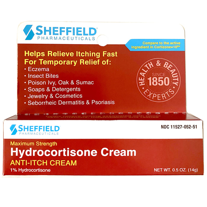 1 Hydrocortisone Cream Ointment Anti-Itch Skin Rash Itchiness Maximum Relief