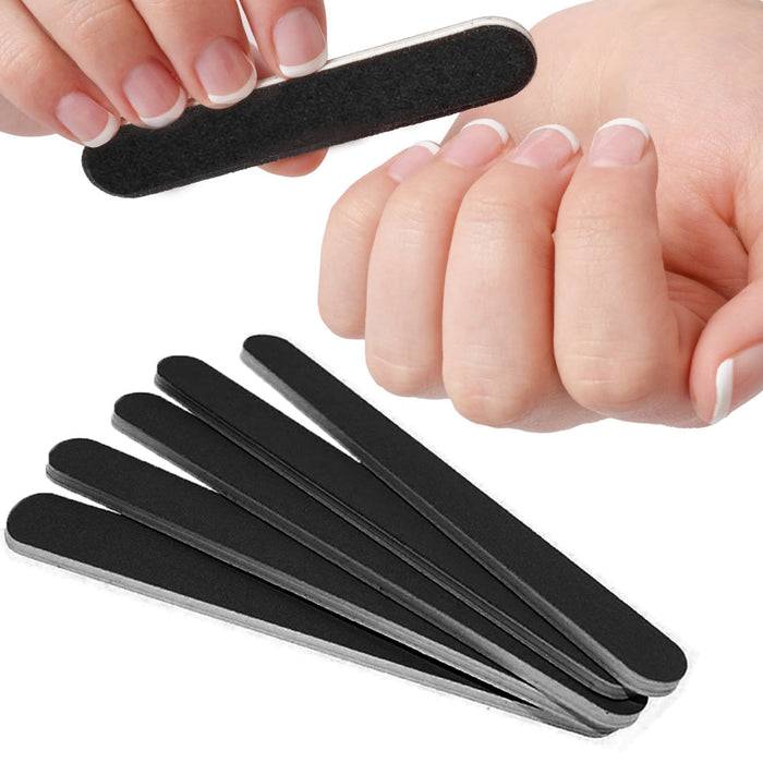 120 Bulk Nail Files Emery Boards Buffer Fingernails Toenails Salon Manicure 4.5"