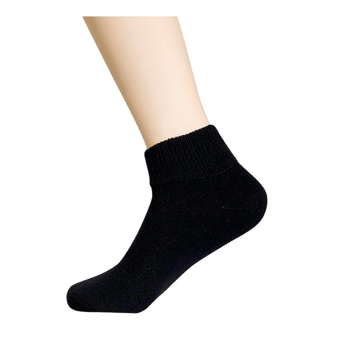 12 Men Diabetic Socks Non Binding Top Circulatory Health Loose Fit Black 10-13